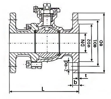德標(biāo)氣動球閥連接尺寸